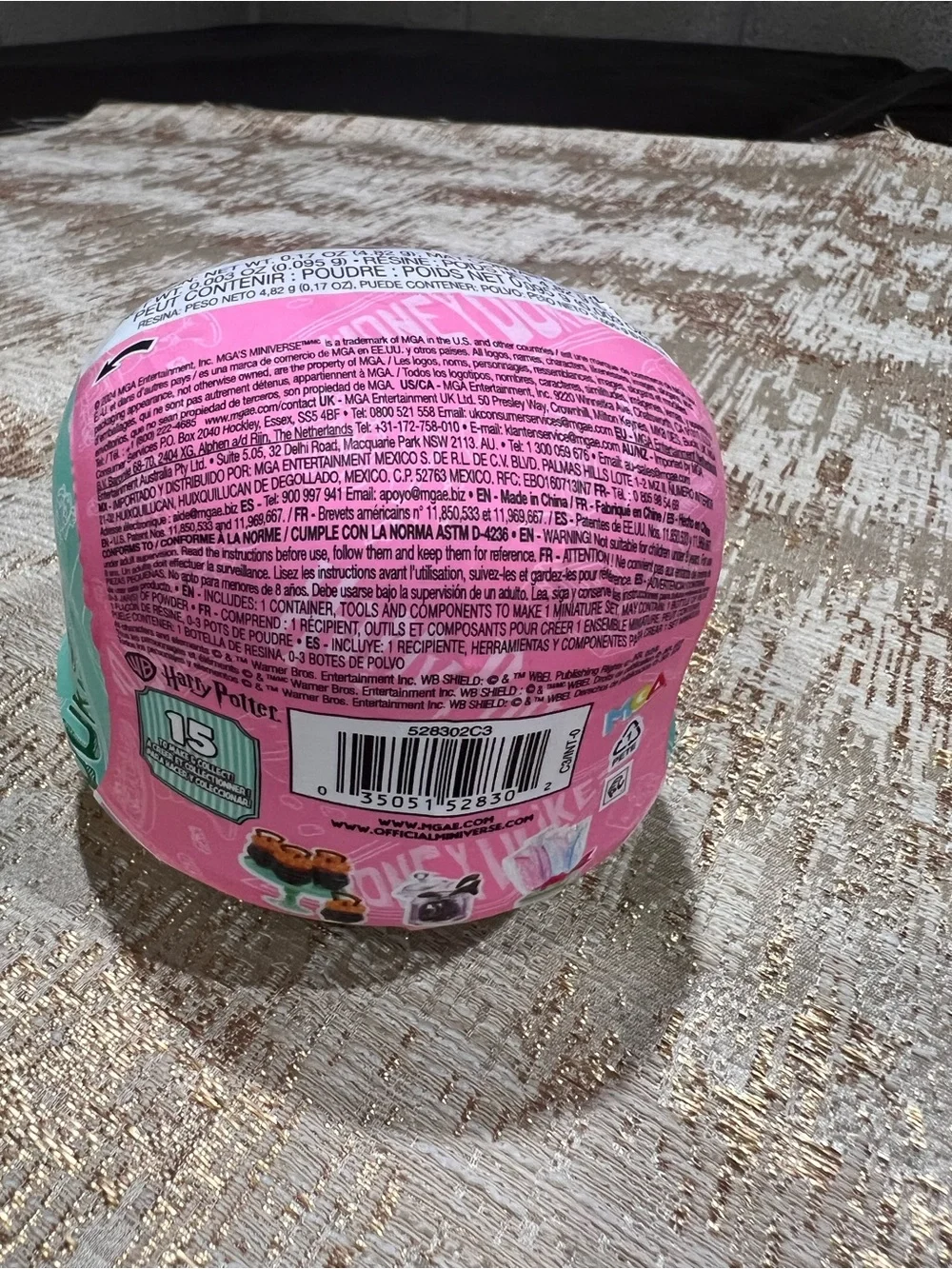 Harry Potter MGA's Mini Verse Collectible Ball - White, Pink, Yellow